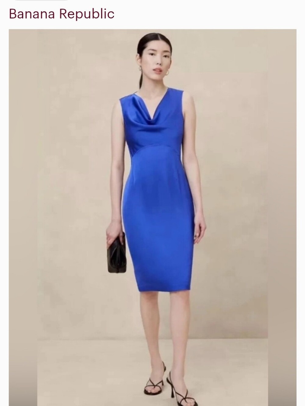 BANANA REPUBLIC Cowl Neck Sheath Dress